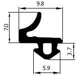 PVC tesnenie dverí, profil VEKA S-835 STOMIL