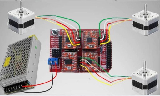 Shielder v.3 UNO R3 CNC radič A4988 alebo DRV8825