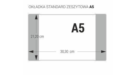 Štandardný obal na zošit A5, balenie 10 ks Biurfol