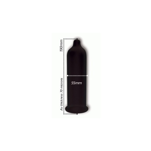 PASANTE BLACK VELVET BLACK KONDÓMY XL 1 KS.
