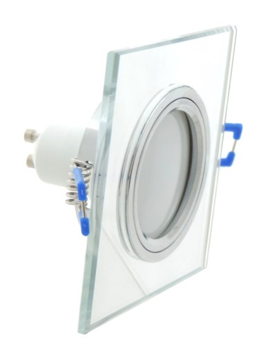 OSVETLENIE STRIEBORNÉ SKLENENÉ LAMPY + GU10 LED ZÁSUVKA 3W