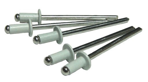 ALU-OCEL 4,8x10 trhacie nity, BIELE 10 ks.