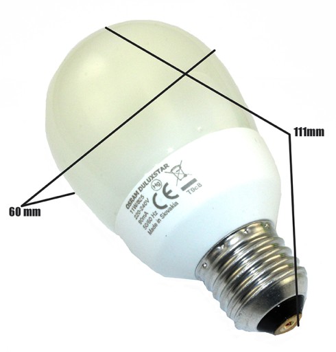 ENERGETICKÁ ÚSPORA ŽIAROVKY OSRAM 11W = 60W E27