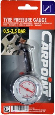CarPoint kruhový tlakomer do auta 3,5 bar