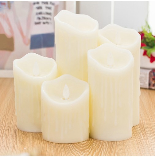 Led vložka s pohyblivým plameňom sviečky 15 cm