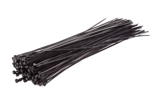 BRADAS PLASTIC BAND BLACK 3,6x370 100ks TS1136370B
