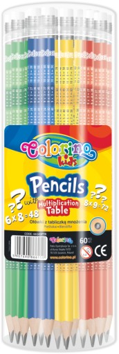 CERUHA S MULTIPLIKAČNOU TABUĽKOU s gumou COLORINO škola pre deti B