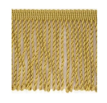 ZAKRÚČENÉ Ozdobné strapce 8cm MEDOVÉ 0,5m