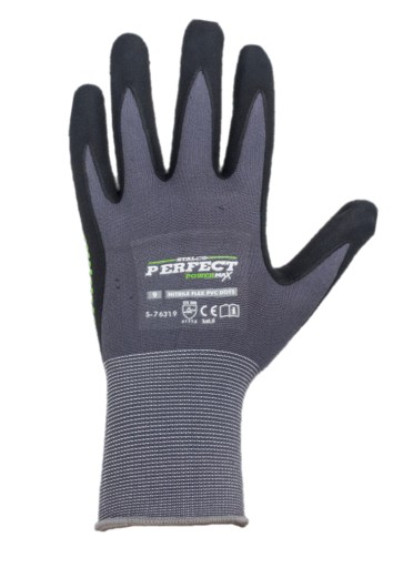 Nitrilové flex pvc bodky nylonové rukavice veľkosť 9