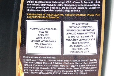 MOTOROVÝ OLEJ OMEGA 15W40 1L MINERÁLNY JS