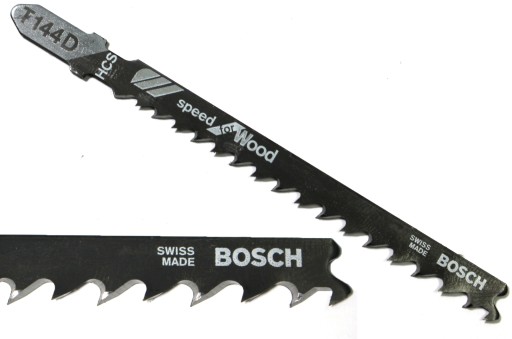 Pílový list do priamočiarej píly na drevo Bosch T144 D, sada, veľký zub