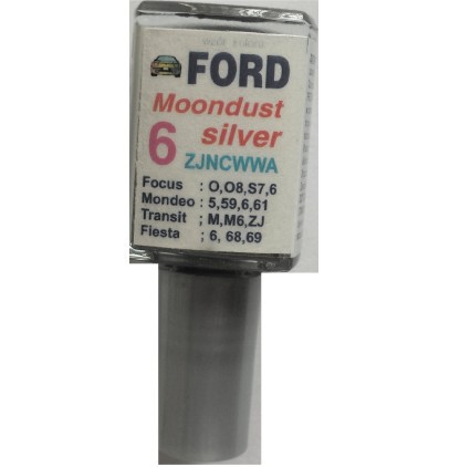 STRIEBORNÁ LAKA FORD MOONDUST TESTUP NA ŠKRABANINY ARA