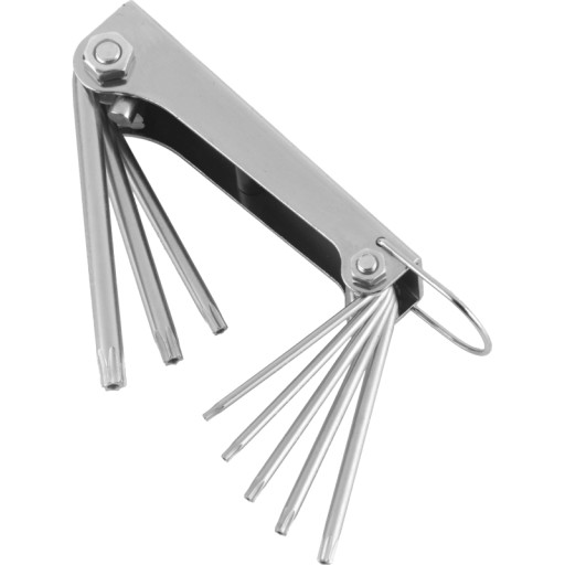 Kľúčenka TORX ALLEN KEYS s držiakom T10-T45