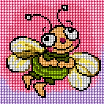 Grafický vzor vypočítaný pre krížikový steh 15x15