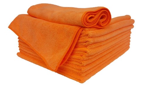CleanPRO - Utierka z mikrovlákna, 50x60 cm - Oranžová