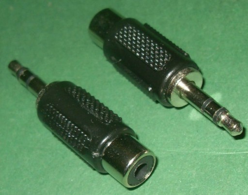 JACK 3.5 stereo zástrčka / RCA phono zásuvka (1552)