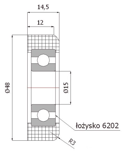 fi 48 VALECKA BRÁNY S LOŽISKAMI VALCE PRE BRÁNY