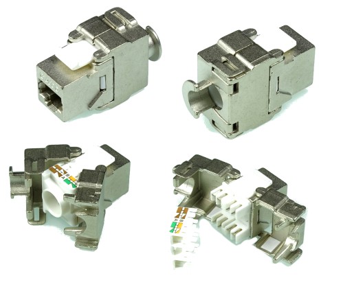 Keystone socket 8p8c RJ45 Cat6 FTP rýchla inštalácia