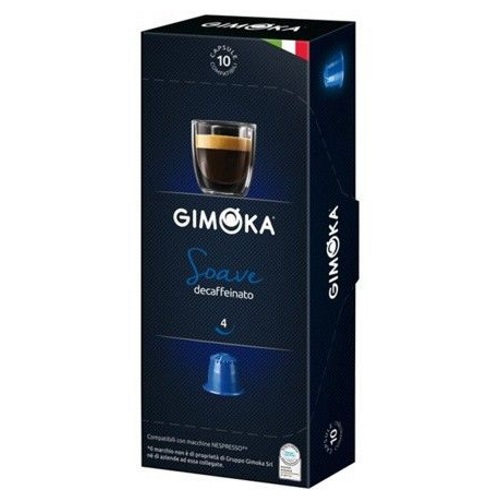 GIMOKA Espresso Soave kapsule bez kofeínu 10 ks