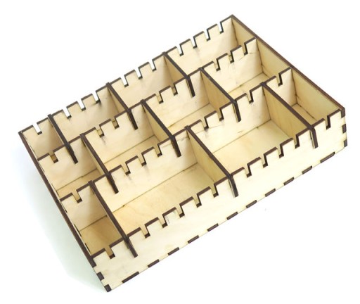 DECOUPAGE ORGANIZÉR BOX S 3 PRIHRADKAMI RZ35