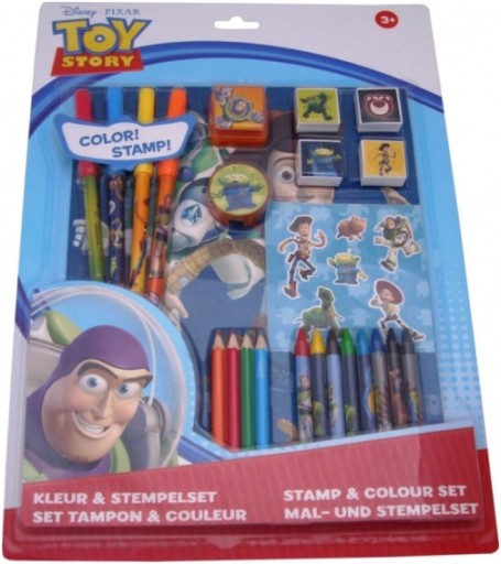 Toy Story STAMP SET samolepky pastelky 3369