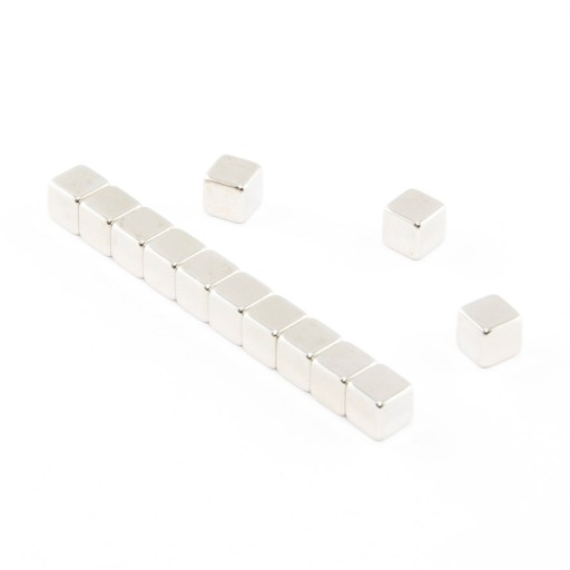 NEODYMIOVÝ MAGNET 6x6x6 N38 - 10 KS