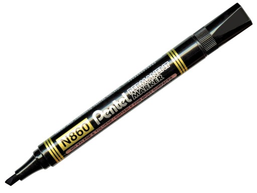 ZNAČKOVAČ PENTEL N860 CUTTED ČIERNA