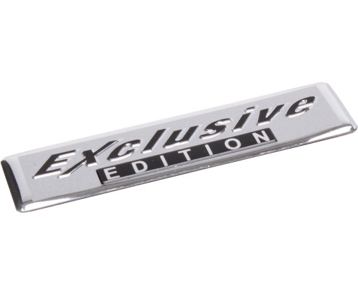 NÁLEPKA ALU CHROME ZNAK EXKLUZÍVNA EDÍCIA 3D