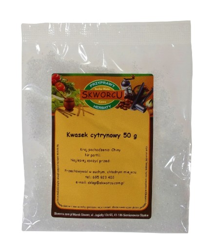 Kyslá kyselina citrónová Food Acid Pure E330 Kyslé korenie 50 g