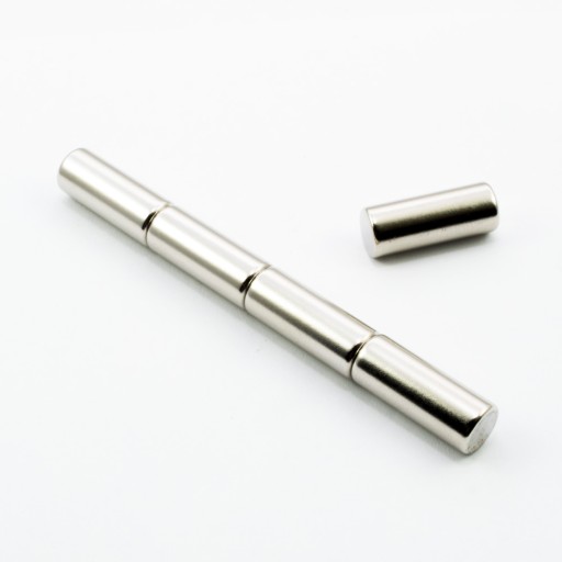 VALČEK NEODYMOVÉ MAGNETY 8x25 mm 1 KUS N38 SUPER SILNÉ!