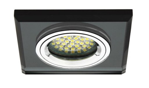 Halogénové GLASS svietidlo, čierna GU10 LED