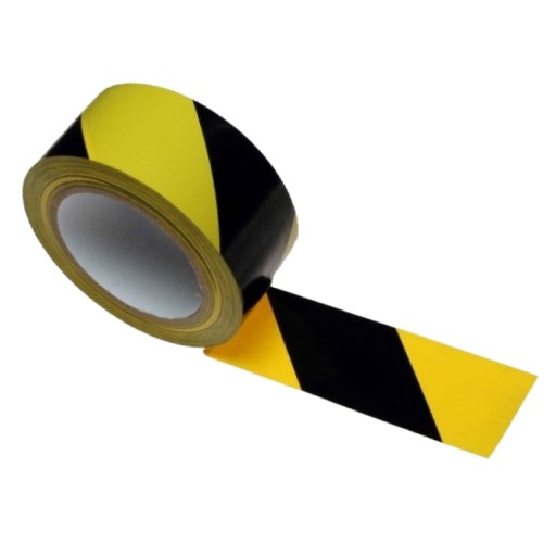 Žlto-čierna výstražná páska 50mm*33m LEPIDLÁ