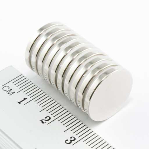VALEC NEODYMOVÝ MAGNET 16x2 N38 SADA 8 ks