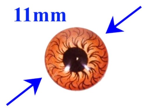 OČI PRE MASKOTOV HRAČIEK 11mm/2ks - 03
