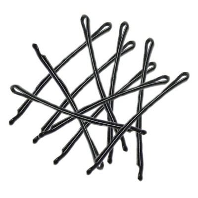 Kovové štipce do vlasov Donegal Black, dĺžka 4,3 cm, 50 ks.