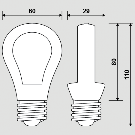 Dekoratívna halogénová LED žiarovka, FLAT E27, 7W=65W