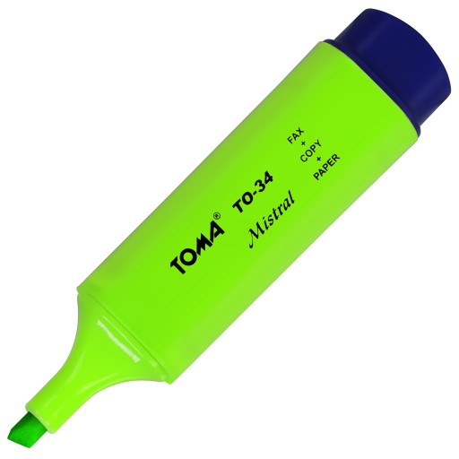 Toma Mistral TO-334 zelený zvýrazňovač textu