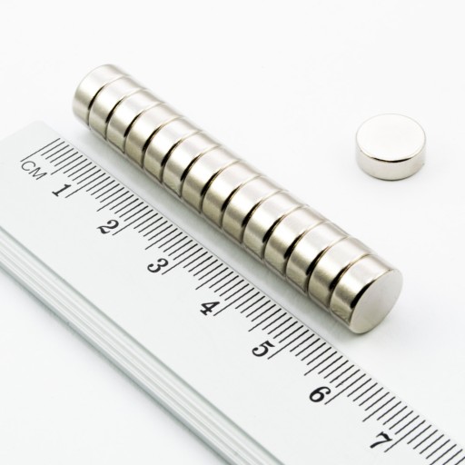 VALEC NEODYMOVÝ MAGNET 10x4 N38 SADA 8 ks