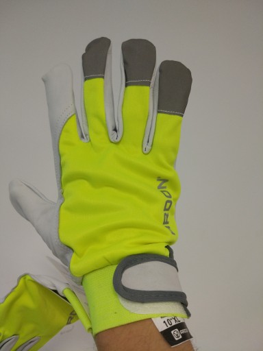 HOBBY REFLEX ARD Kožené pracovné rukavice Reflexné Hi-Vis EN388 8