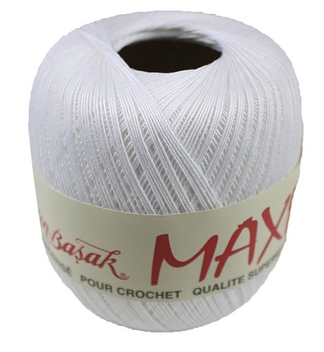 MAXI šnúra 100% Bavlna 100g / 565m - BIELA