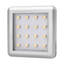 LED SQUARE 2 SVIETIDLÁ strieborná 1,5W 12VDC studená
