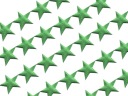 Dekoratívne aplikácie 0,5 m Star Full Green