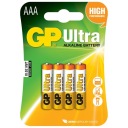 Batérie GP ULTRA ALKALINE Hight Performance LR03 AAA 1,5V - 4 ks.