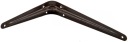 Uhlový držiak police pre policu 225x200 mm bronz