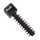 Upevňovací kolík na sťahovacie pásky, priemer 8 mm, čierny, vysoký
