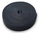 Pás na suchý zips, organizér na káble, čierny, 3 m