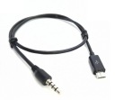 Micro USB na 3,5 mm Jack Aux Audio kábel 1m