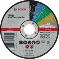 BOSCH 2608602385 MULTIKONŠTRUKČNÝ DISK 125X1