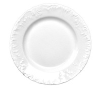 Dezertný tanier 21 cm Maria Rokoko biely 0001 Ćmielów