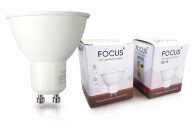 2x GU10 LED ŽIAROVKA 6W 520lm 3000K TEPLÁ BIELA ​​VÝKONNÁ NEBLIKAJÚCA =40W